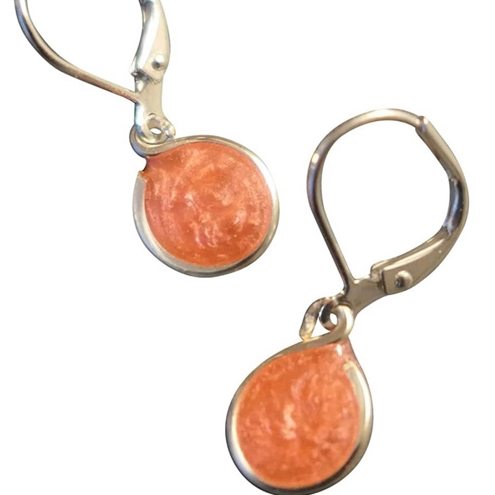 Handmade lightweight coral earrings from Etsy